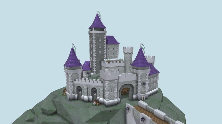 A Castle For Games 3D Model