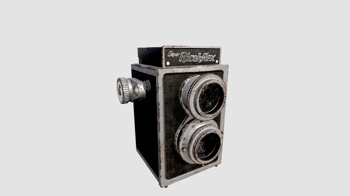 Camara Super Ricohflex 3D Model