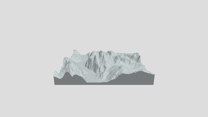 Ben Lomond Map - Printable Model 3D Model