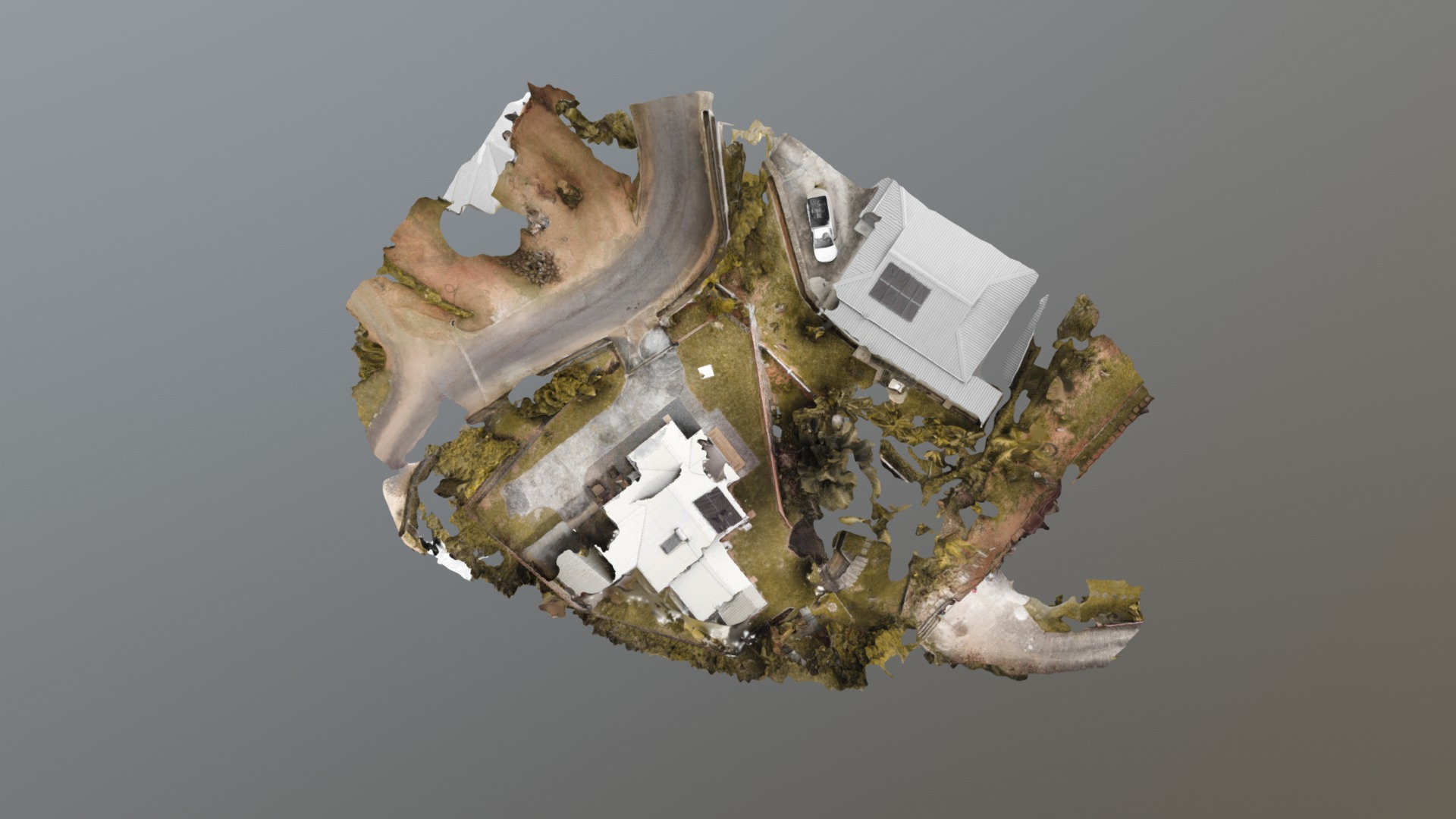 Modèle 3D quartier résidentiel aux Seychelles