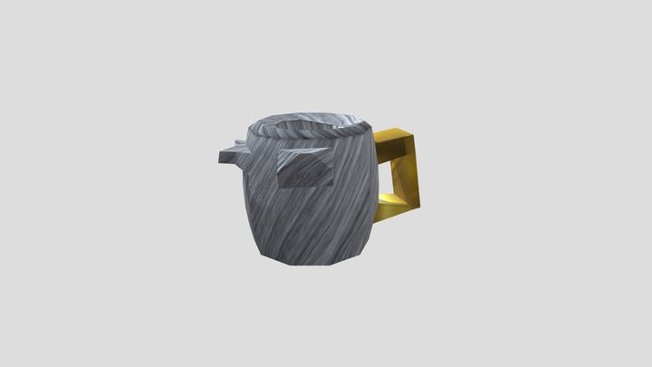 Cup with texture 3D Model