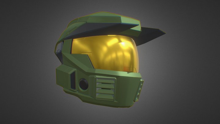 HD Mjolnir MKV helmet (FREE) 3D Model