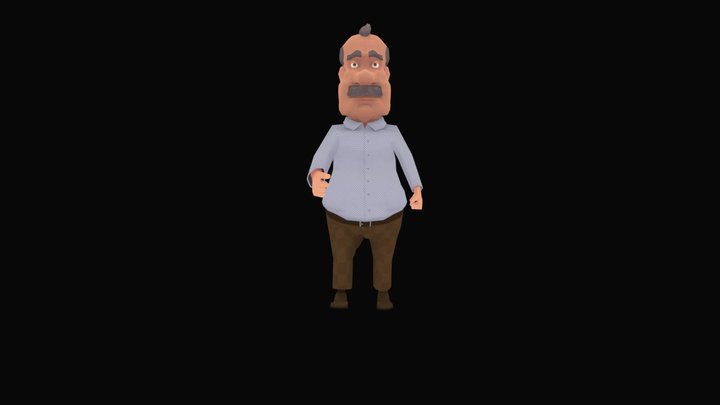 Old man character 3D Model
