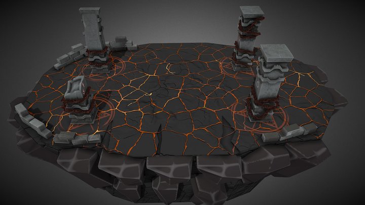 Hellscape Boss Room (Old) 3D Model