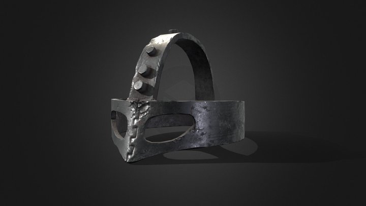 Dystopian Viking Helmet 3D Model