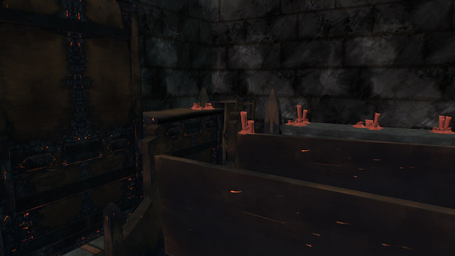 Church Scene 3D Model