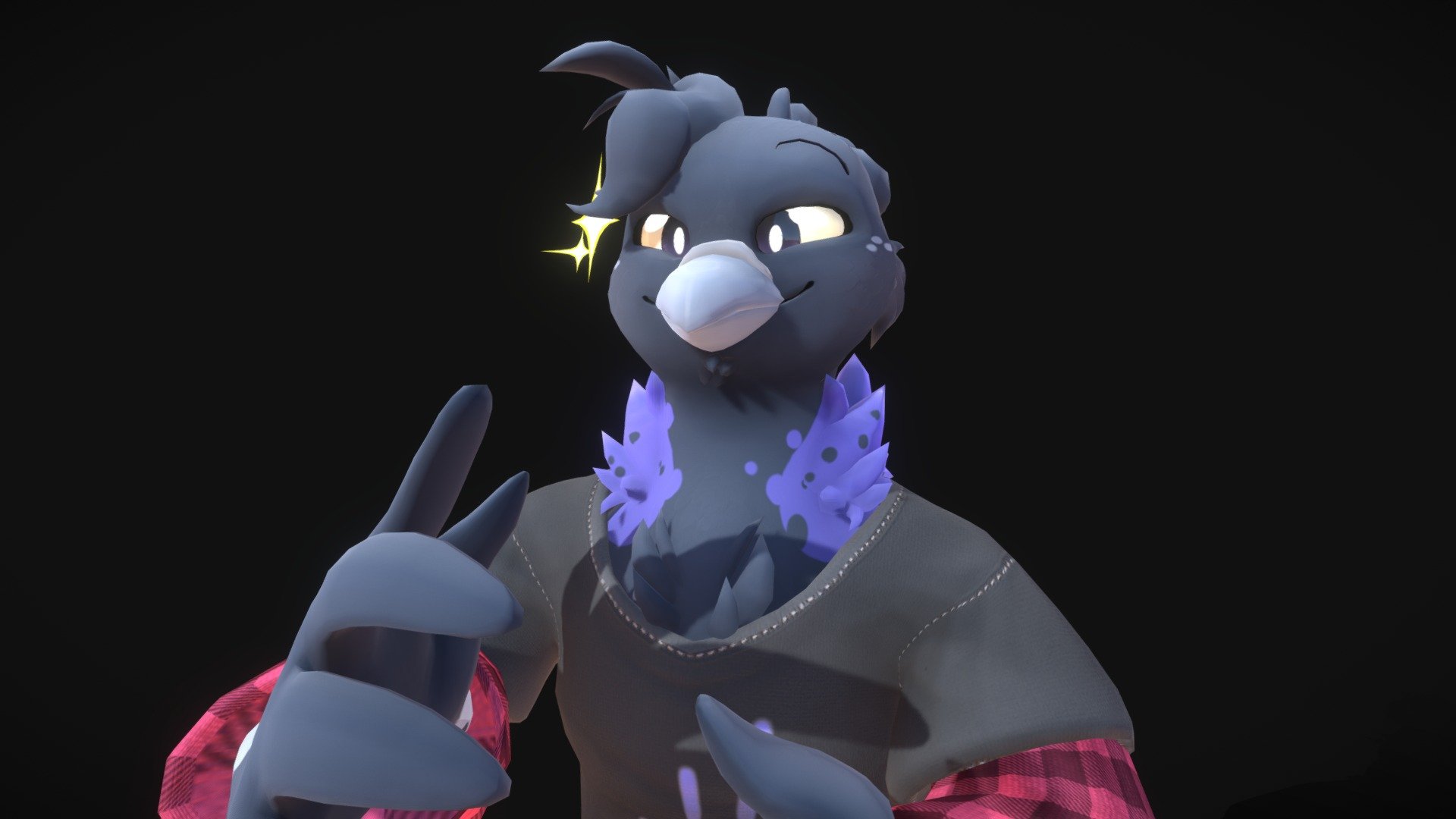 Doodle the Pigeon - VRChat Avatar - 3D model by TeaLBiTZ (@tealbitz)  [0c83b47]