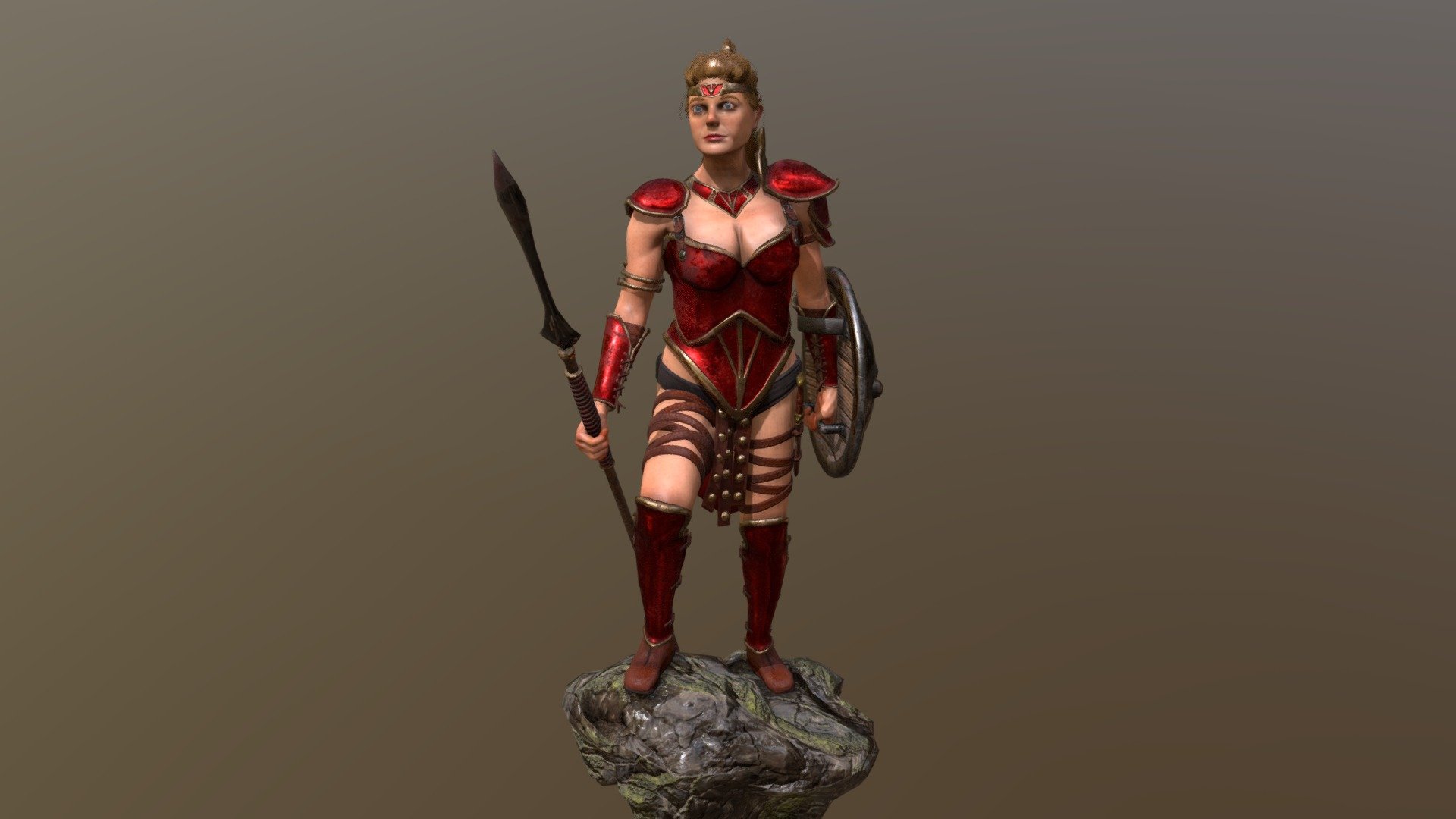 Female Warrior (Diablo 2 Amazon) 3D model by egandara