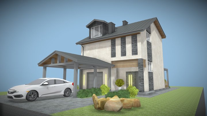Яричів_ Фасад 3D Model