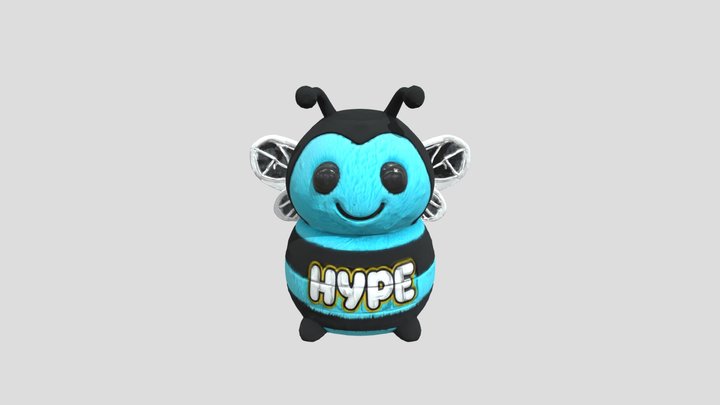 Hype Bee stuffed animal toy 3D Model