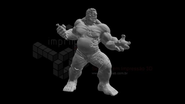 Hulk Zombie 3D Model