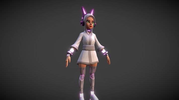 White Rabbit NPC 3D Model