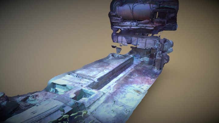 Canal de corrida 3D Model