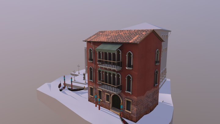 Cityscene DAE Van Den Berge Lend 3D Model