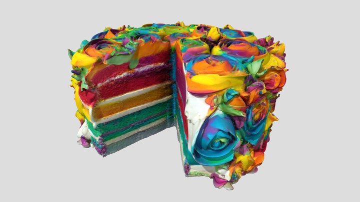 Prism Bloom Cake – Modelo 3D gratuito STL