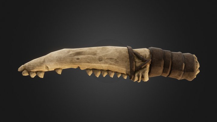 Bone Knife 3D Model