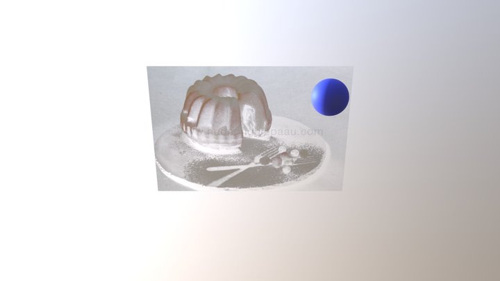 Tạo hình bánh 3D 3D Model