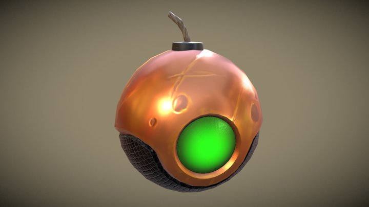 Power Gnomes: Stylized Bomb 3D Model