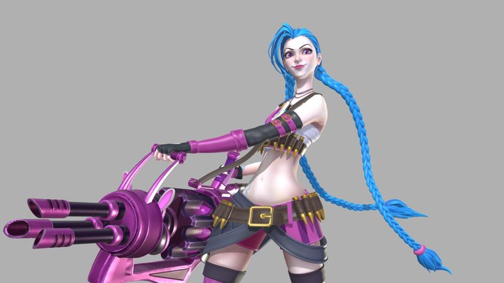 League of Legends: Wild Rift Jinx _Gun 3D Model