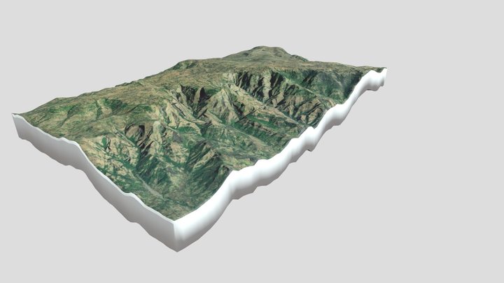 Topography in 3D 3D Model