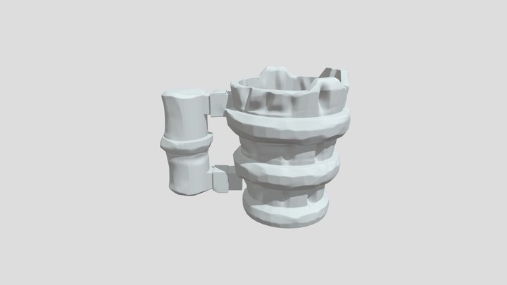 Stylizedc beer cup 3D Model
