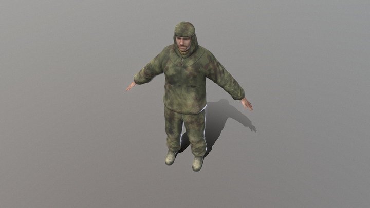 Russian sniper 3D Model