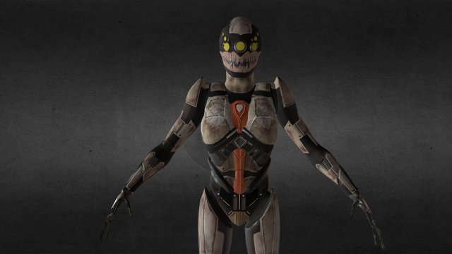 sci-fi female 3D Model