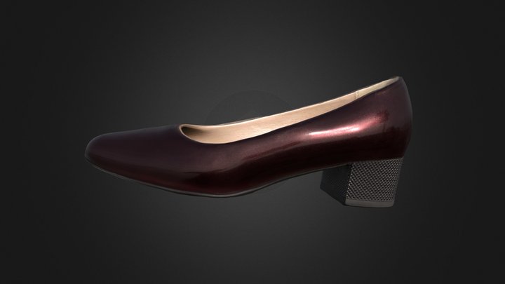 Shoe with ClearCoat – Free 3D Model STL