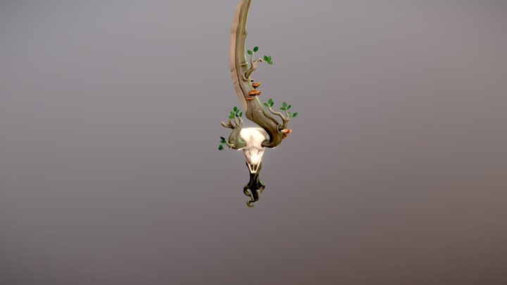 Nature Sword Textured 3D Model