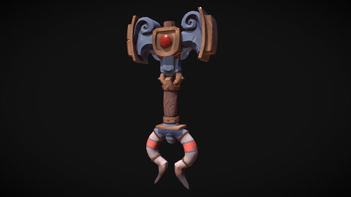 Stylized Hammer 3D Model