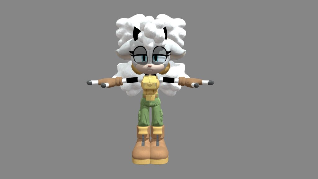 Lanolin the sheep model HD