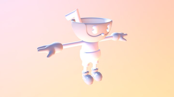 Cuphead 3D Model