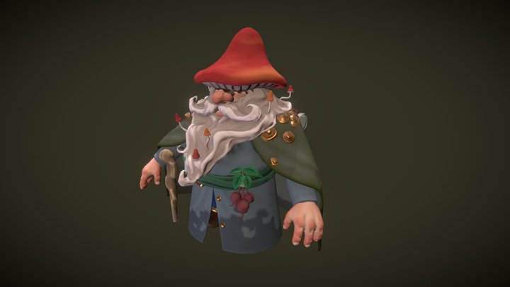 Forest Gnome 3D Model