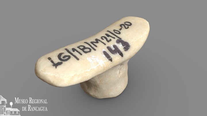 Tembetá Cultura Llolleo (200-700 d.C.), A-143 3D Model