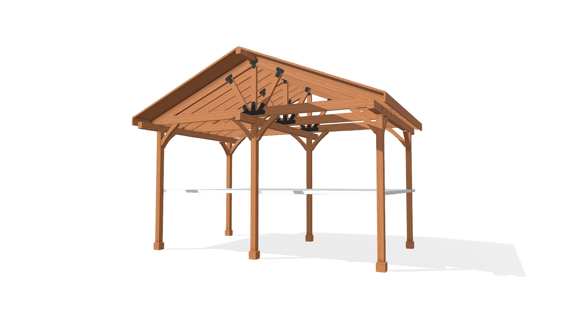 Custom Pavilion 30 L x 20-6 W ft - 3D model by Conceptual Engineering ...