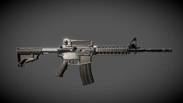 M4 carabine 3D Model