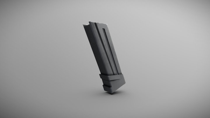 Fisher Munitions: VGBND-45 Magazine (Game Ready) 3D Model