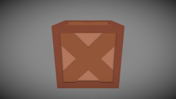 Wooden Box 3D Model