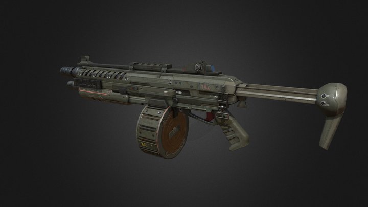 Eva8 Shotgun 3D Model