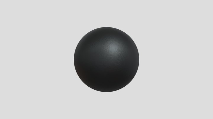 Basic Black Plastic Texture 3D Model