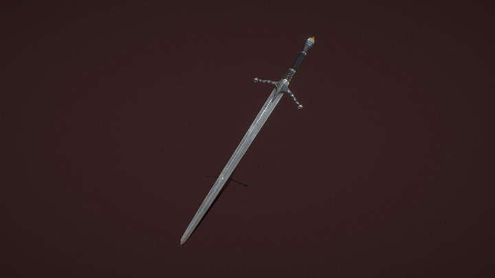 Free Low Poly Sword 3D Model