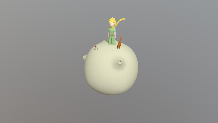 Low Poly Little Prince 3D Model