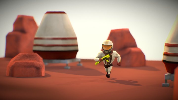 Astro Mars Attack 3D Model