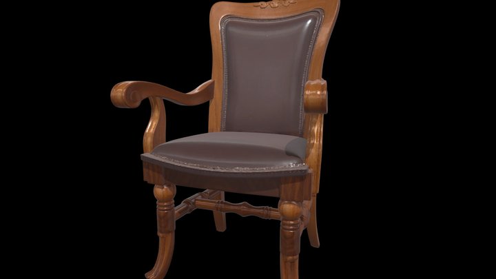 wooden chair – Free 3D Model STL
