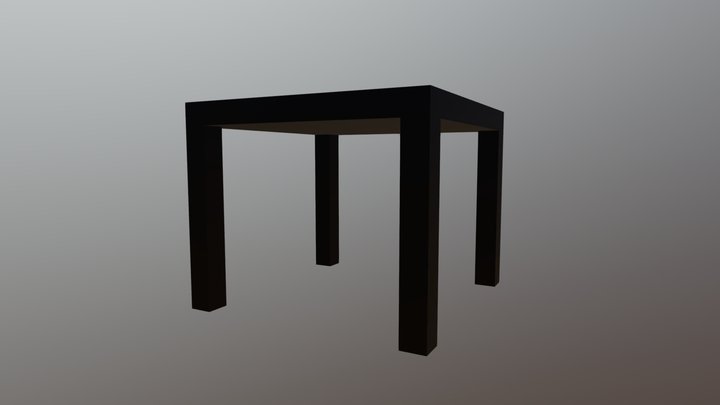 IKEA LACK Side Table - 55x55x45cm 3D Model