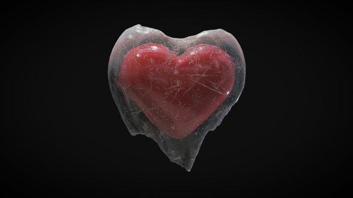 Frozen heart 3D Model