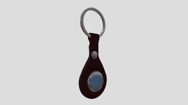 Teardrop Keychain for export 3D Model