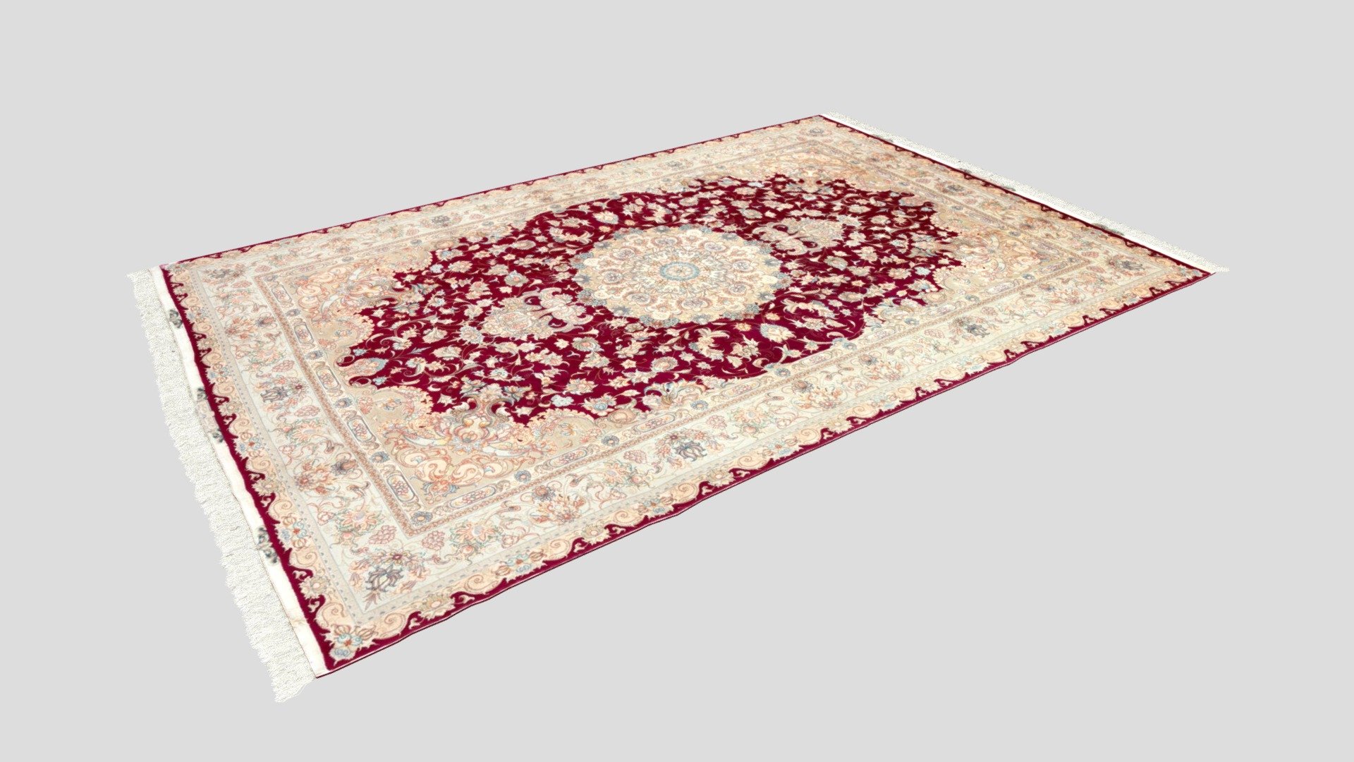 Exquisite Very Fine Tabriz Carpet