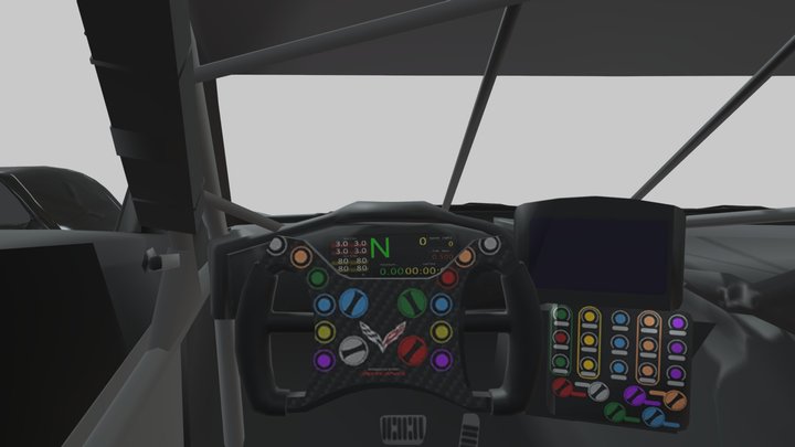 Chevy Corvette C8 R 3D Model