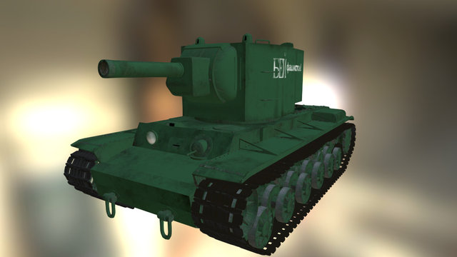 Heavy Tank KV-2 3D Model
